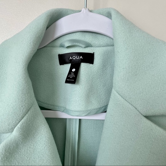 ☀️NWT☀️AQUA Women’s Midi Coat Mint S - Picture 4 of 7